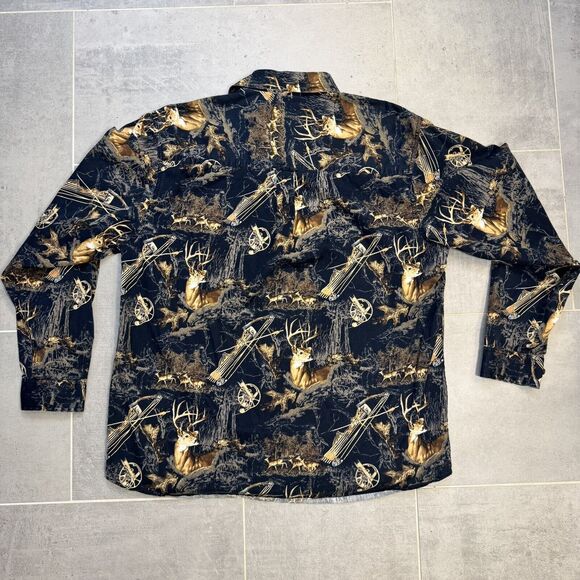 North River Outfitters Buck Bow Deer Hunting Long Sleeve Shirt Size Large - Picture 4 of 6